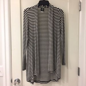 Bobeau striped cardigan